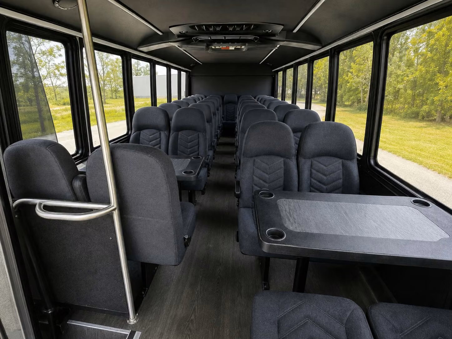18 passenger minibus interior