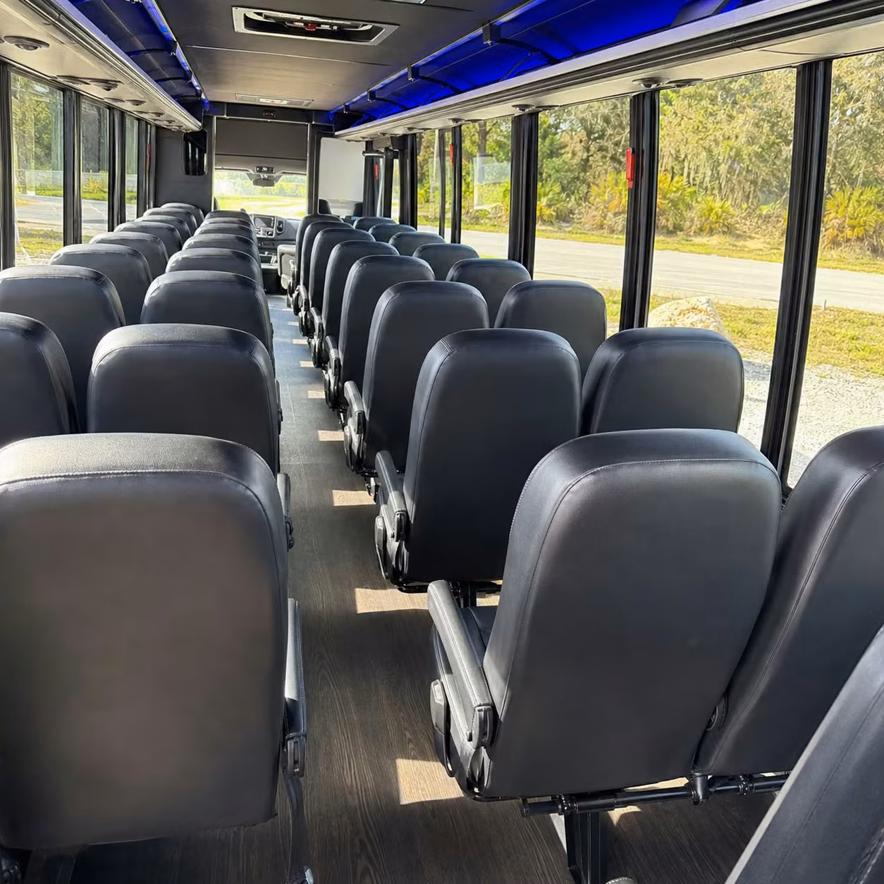 28 passenger minibus interior