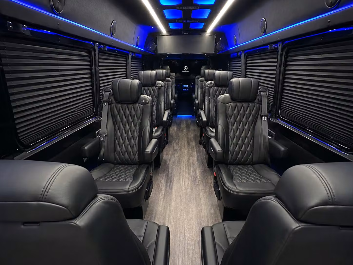 sprinter van with driver inside